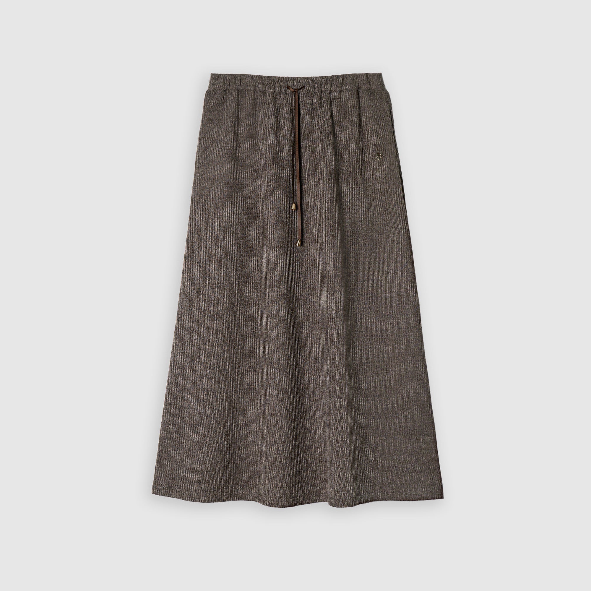 Drawstring A-Line Skirt
