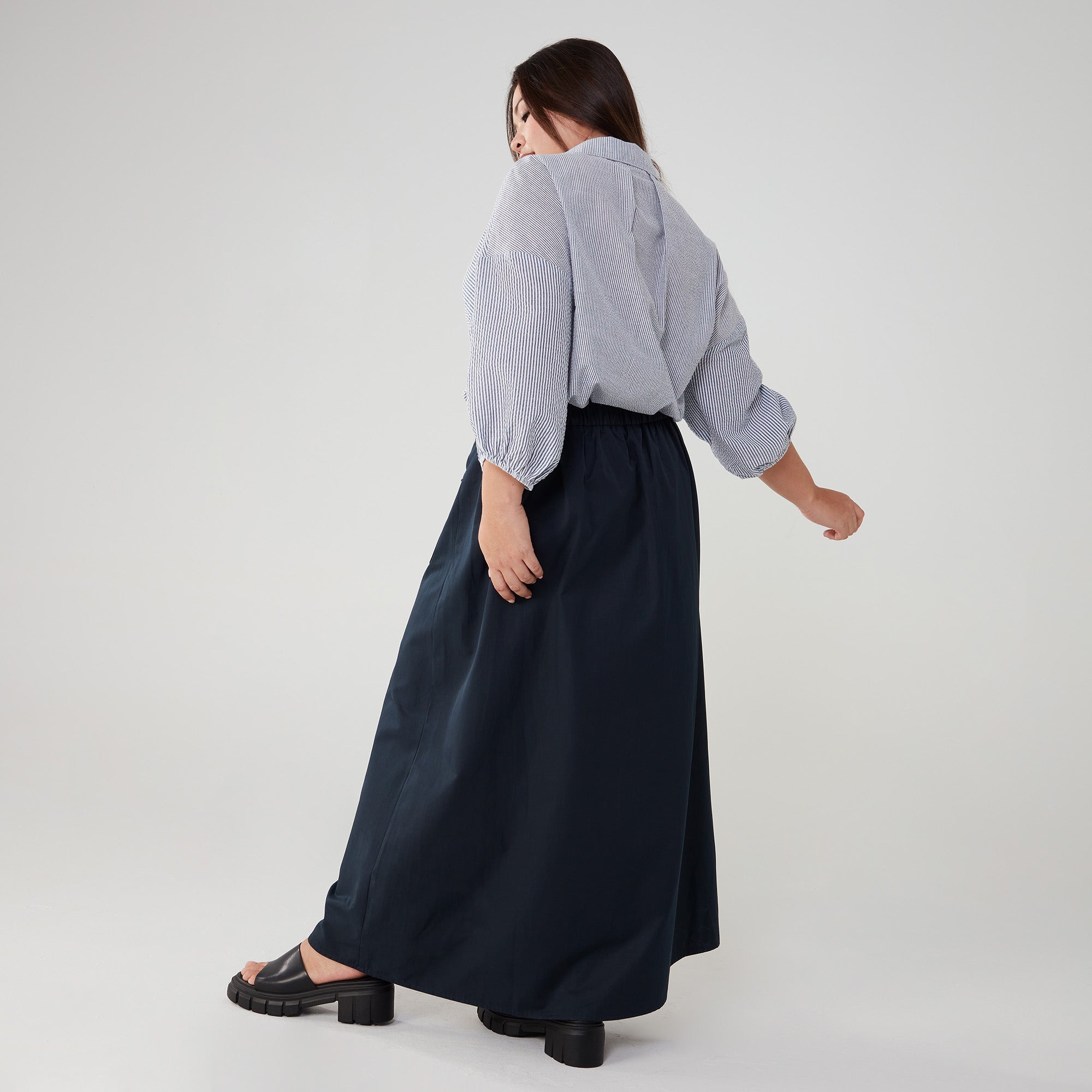 Long Twill Skirt